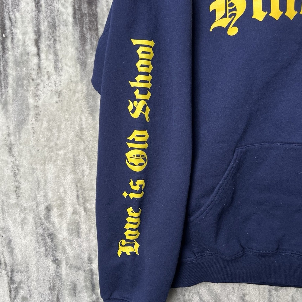Gwen Stefani Anaheim Hillbillies Pullover Hoodie Navy Blue Size 2XL - Picture 2 of 8